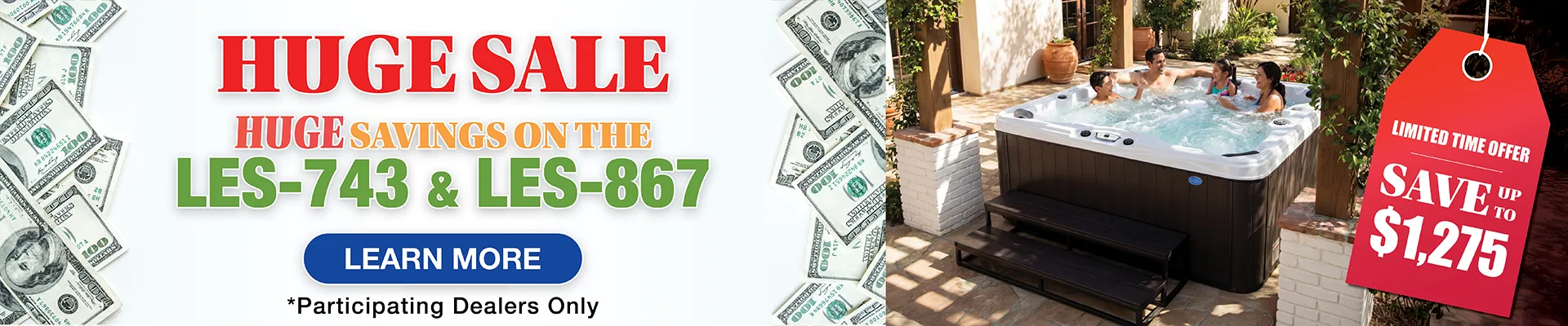 Calspas hot tub being used in a family setting - Hanford